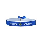 BDM - Pulsera de Asturias, Bandera asturiana de Tela Azul con Escudo