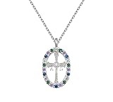 Collar Cuz de Asturias en Plata de Ley y circonitas. Es una Cruz Latina Que se Encuentra en la...