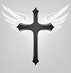 cruz con alas diseño